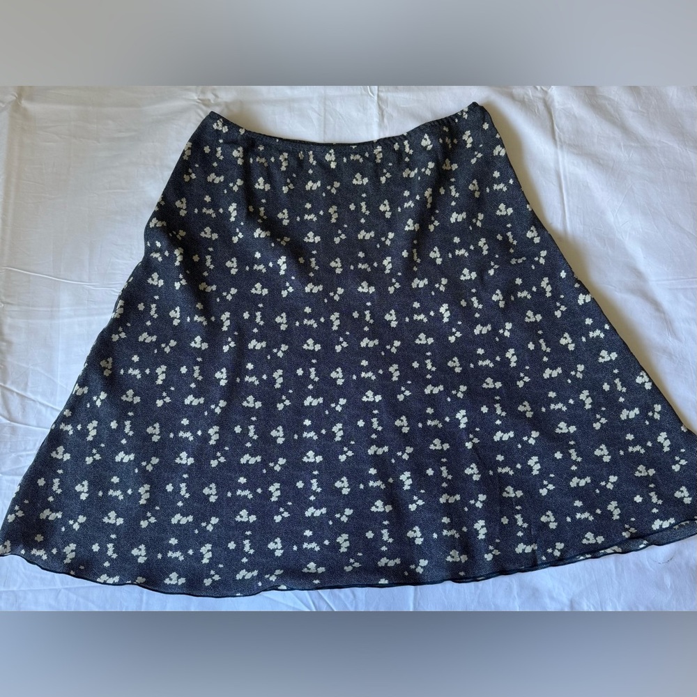 EUC J. Crew A-Line Skirt Womens 2  100% Silk